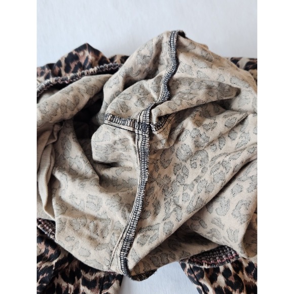 Aerie Leopard Animal Print Pajama Joggers Comfy Cotton Blend Pants S - Picture 9 of 16